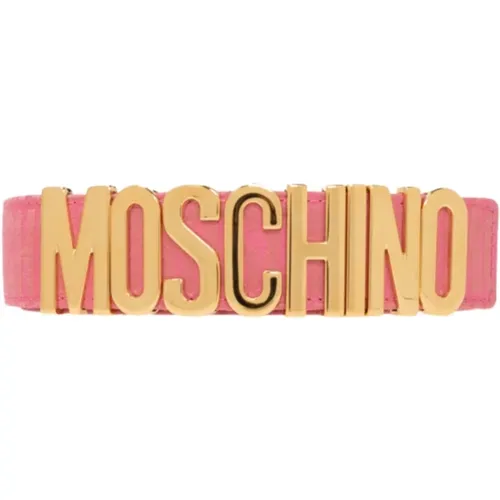 Logo-Schnallen-Gürtel - Moschino - Modalova