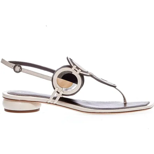 Leather Pan Sandals , female, Sizes: 3 UK - TORY BURCH - Modalova