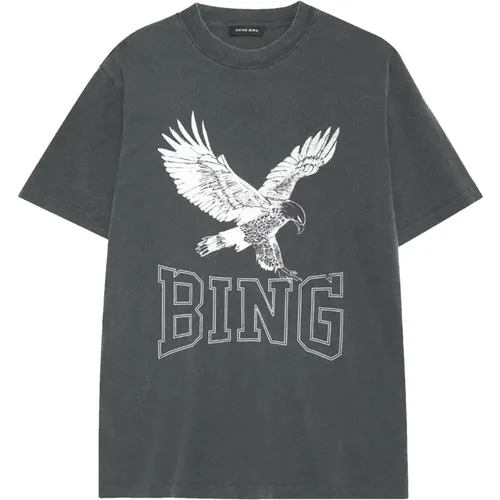 Black Washed Lili Toppe & T-Shirts , female, Sizes: S, XS - Anine Bing - Modalova