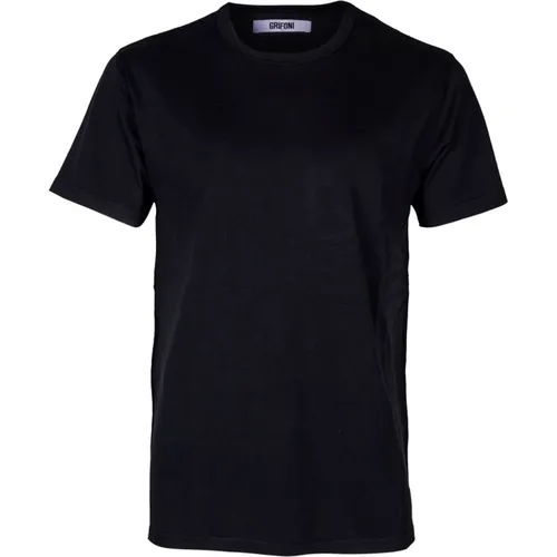 Herren Regular Fit Baumwoll T-shirt , Herren, Größe: XL - Mauro Grifoni - Modalova