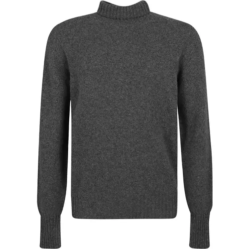 Anthrazit Lammwolle Rollkragen Pullover - Drumohr - Modalova