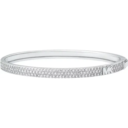 Elegant Silver Bracelet with Zirconia , female, Sizes: ONE SIZE - Michael Kors - Modalova