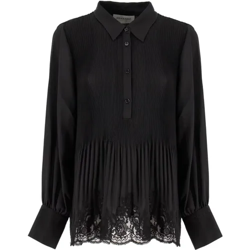 Luxurious Blouse with Transparent Details , female, Sizes: S, L - Ermanno Scervino - Modalova