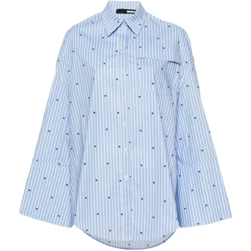 Clear Oversized Shirt Subtle Pattern , female, Sizes: XS - Rotate Birger Christensen - Modalova