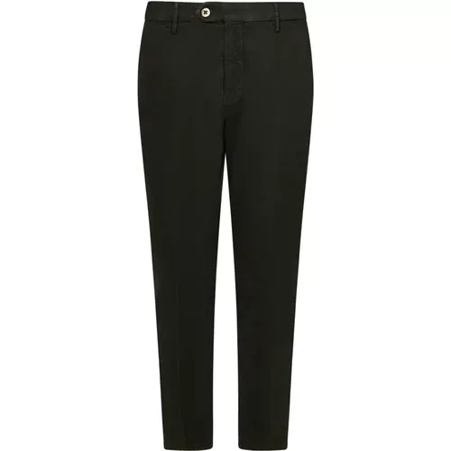 Militärgrüne Slim Fit Chino Hose , Herren, Größe: W34 - Michael Coal - Modalova