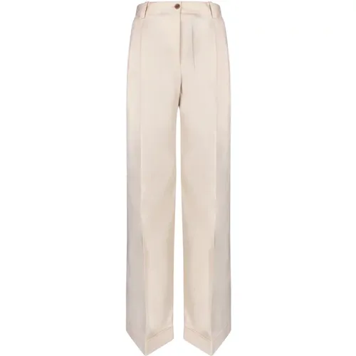 Cotton Loose Fit Trousers , female, Sizes: XS, S, 2XS - Maison Kitsuné - Modalova