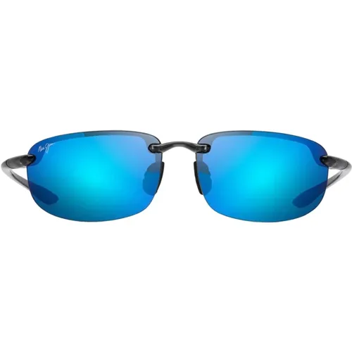 Sport Sonnenbrille Blue Hawaii Gläser , Herren, Größe: 67 MM - Maui Jim - Modalova
