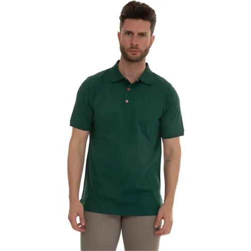 Men`s Short Sleeve Polo Shirt , male, Sizes: L, XL, 2XL - Kiton - Modalova