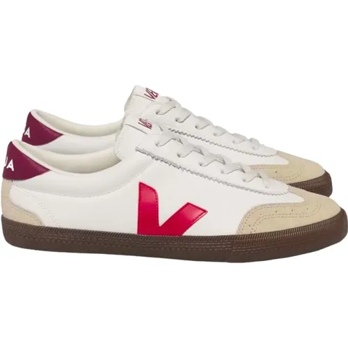 Weiße Leder Volley Sneakers Veja - Veja - Modalova
