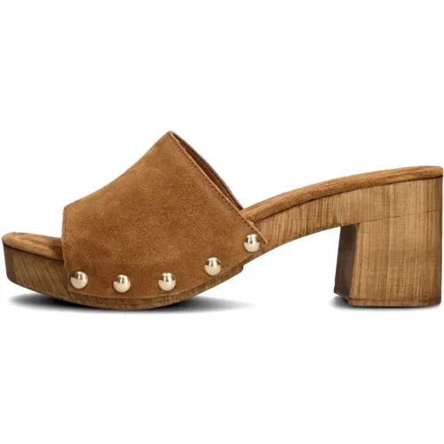 Heeled Mules , Damen, Größe: 37 EU - Notre-v - Modalova