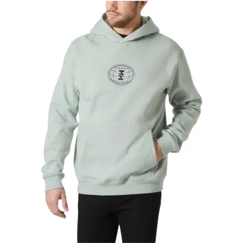 Grafischer Fleece-Sweatshirt , Herren, Größe: S - Helly Hansen - Modalova