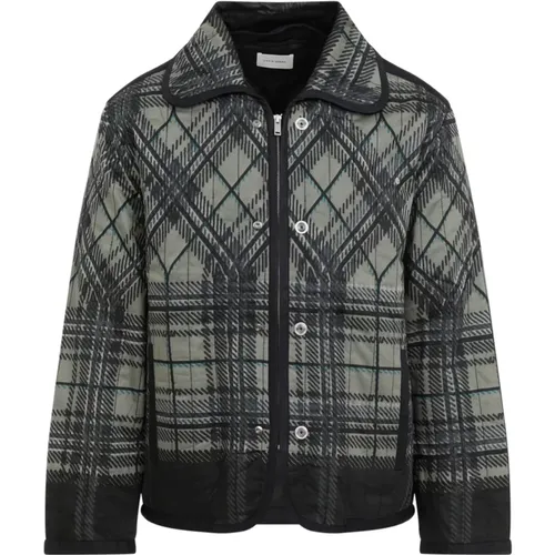 Schwarze Steppkaro Fade Jacke - Craig Green - Modalova