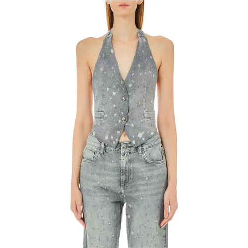 Denim Gilet Weste für Frauen - Liu Jo - Modalova