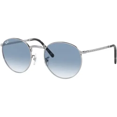 Silver Round Sunglasses , unisex, Sizes: 53 MM - Ray-Ban - Modalova