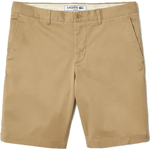 Modernisierte Slim Fit Stretch Baumwoll Bermuda Shorts , Herren, Größe: 2XS - Lacoste - Modalova
