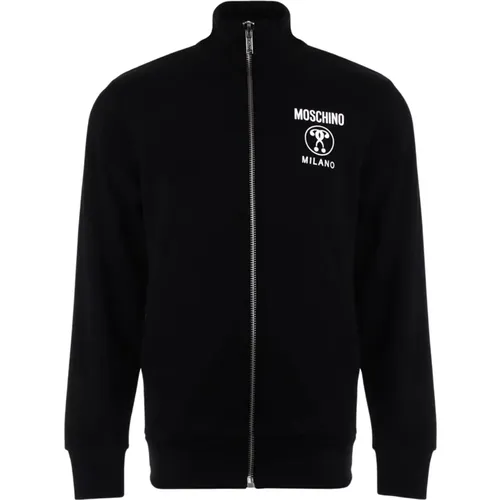 Bedruckter Reißverschluss-Sweatshirt - Stil Za1705 5227 , Herren, Größe: S - Moschino - Modalova