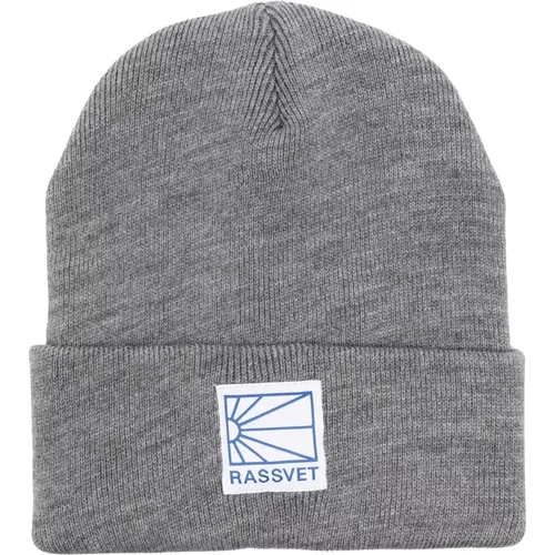 Logo Tag Beanie Mütze mit Gesticktem Logo - Rassvet - Modalova