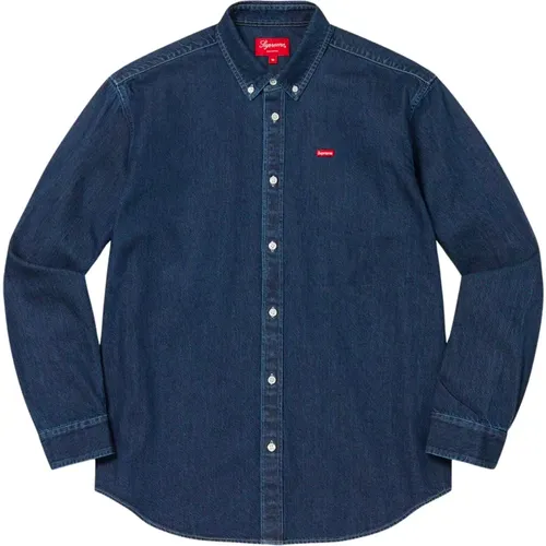 Fw22 Small Box Denim Shirt Limited Edition , male, Sizes: M - Supreme - Modalova