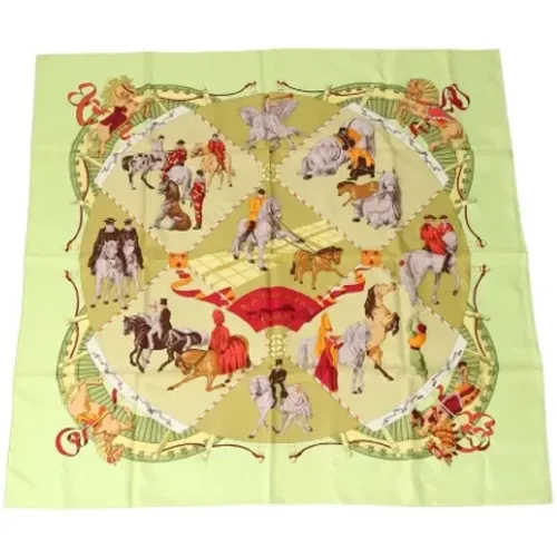 Pre-owned Silk scarves , female, Sizes: ONE SIZE - Hermès Vintage - Modalova