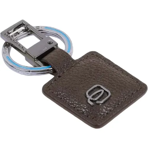 Dark Keychain Black Square , male, Sizes: ONE SIZE - Piquadro - Modalova