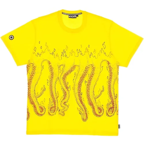 More Fire Tee - Streetwear Kollektion , Herren, Größe: L - Octopus - Modalova