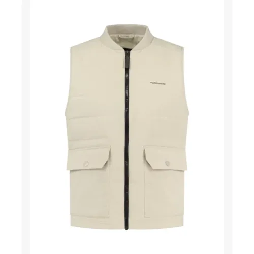 Vest , male, Sizes: M - PureWhite - Modalova