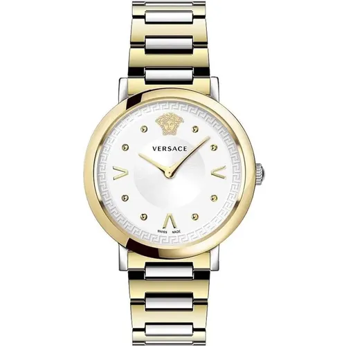 Chic Pop Ladies Watch Silver Gold , female, Sizes: ONE SIZE - Versace - Modalova