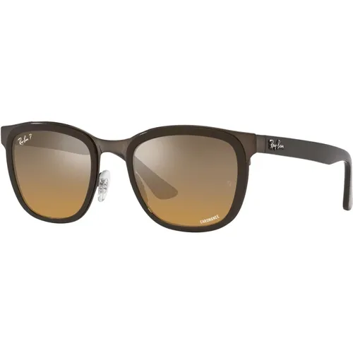 Square Polarized Sunglasses Clyde Model , unisex, Sizes: 53 MM - Ray-Ban - Modalova