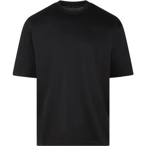 Swallow Embroidery Jersey T-Shirt , male, Sizes: XL, L, M, 2XL - Low Brand - Modalova