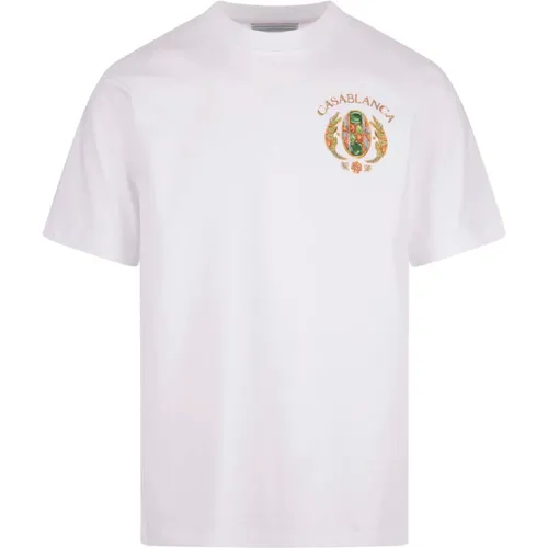 Tennis Club T-shirt , male, Sizes: L, 2XL, XS - Casablanca - Modalova