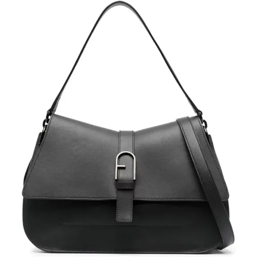 Schwarze Flow Top-Griff-Tasche - Furla - Modalova