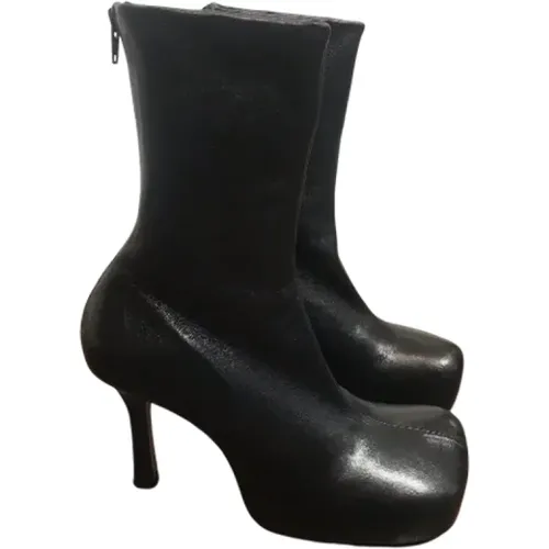 Pre-owned Leather boots , female, Sizes: 8 UK - Bottega Veneta Vintage - Modalova