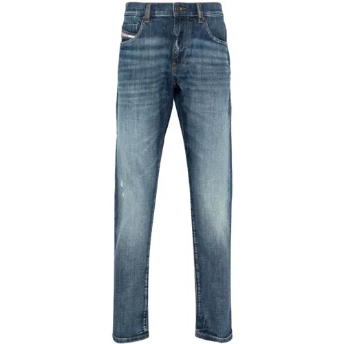 Distressed Slim Cut Jeans , male, Sizes: W31, W29, W30, W32, W36, W33 - Diesel - Modalova