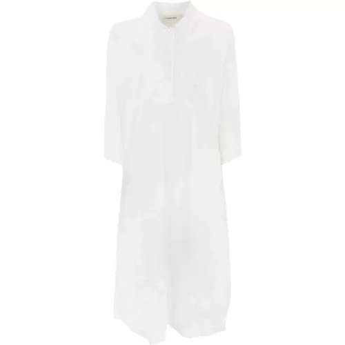 Cotton Midi Dress with 3/4 Sleeves , female, Sizes: S, XS - Liviana Conti - Modalova