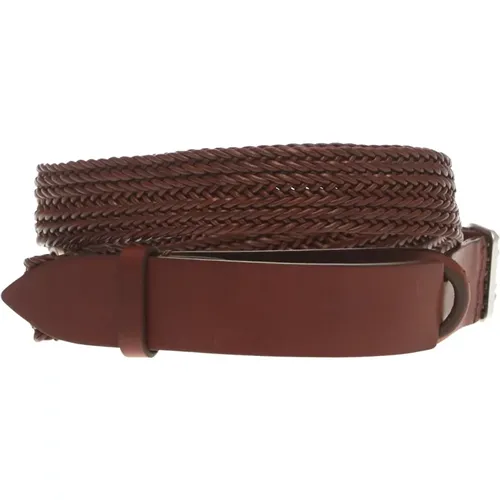 Leather Intertwined Nobuckle Belt , male, Sizes: ONE SIZE - Orciani - Modalova