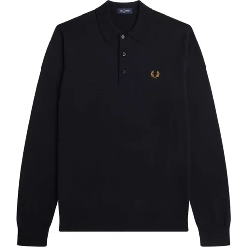 Polo-Shirt aus Merinowollmischung , Herren, Größe: M - Fred Perry - Modalova