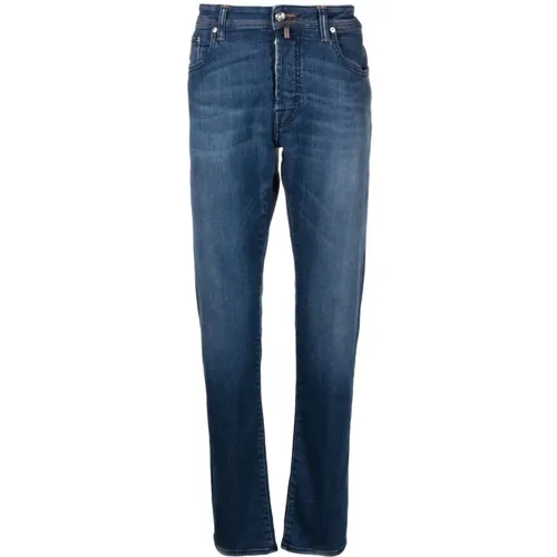Bard Slim Fit Denim Jeans , male, Sizes: W31 - Jacob Cohën - Modalova