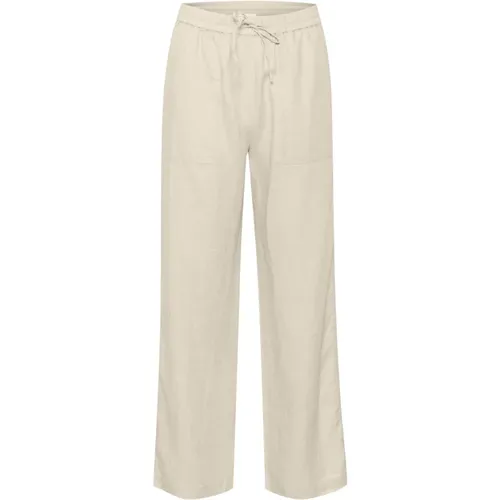 French Oak Linen Trousers , female, Sizes: L, M, S - Part Two - Modalova