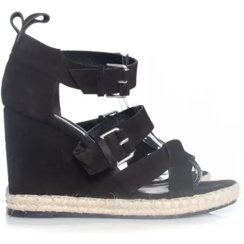 Pre-owned Suede sandals , female, Sizes: 6 UK - Balenciaga Vintage - Modalova