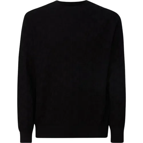 Schwarzer Pullover Logo Pullover , Herren, Größe: XL - Emporio Armani - Modalova