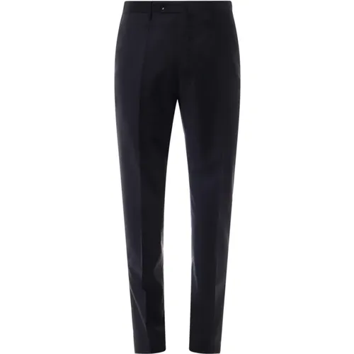 Wool Trousers with Button and Zip Closure , male, Sizes: 2XL - Incotex - Modalova