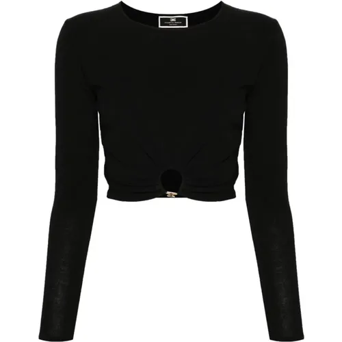 Sweater , female, Sizes: L, M, S - Elisabetta Franchi - Modalova