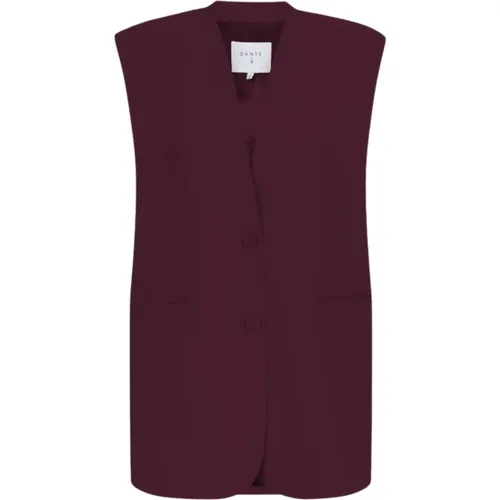 Clio Bordeaux Gilets Stilvolle Weste , Damen, Größe: M - Dante 6 - Modalova