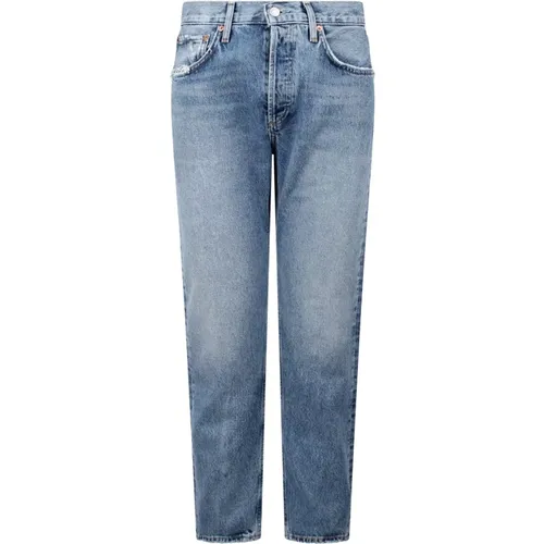 Cropped Straight-Leg Jeans , female, Sizes: W30 - Agolde - Modalova