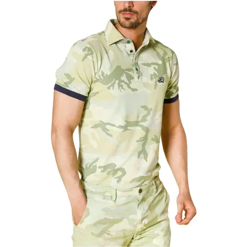 Camouflage Print Polo Regular Fit - Mason's - Modalova