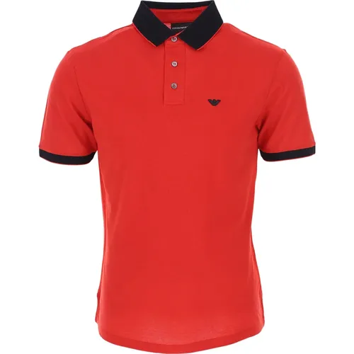 Rotes Polo Shirt Emporio Armani - Emporio Armani - Modalova