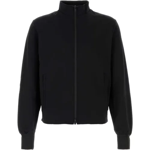 Stylischer Schwarzer Nylon-Sweatshirt , Herren, Größe: L - Y-3 - Modalova