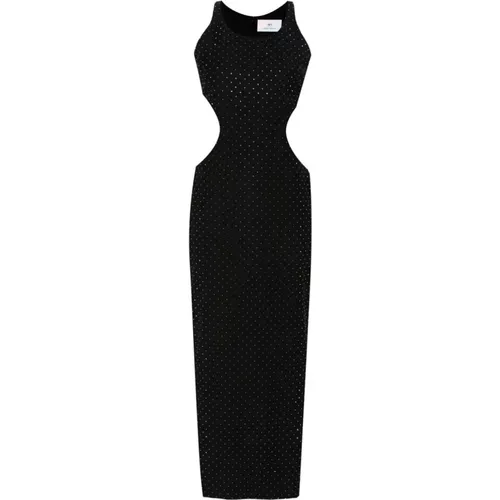 Schwarze Kleider mit 980 Strass , Damen, Größe: XS - Chiara Ferragni Collection - Modalova