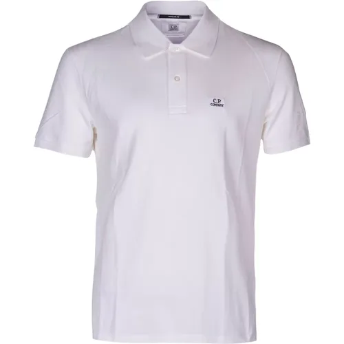Stretch Piquet Polo Shirt, Classic Collar , male, Sizes: L, S, M - C.P. Company - Modalova