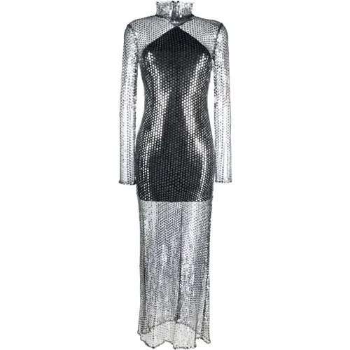 PRE Dresses Silver , female, Sizes: XS - Taller Marmo - Modalova